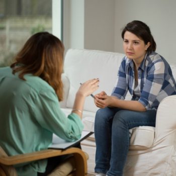 Counselor coaching patient