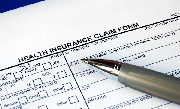Health insurance claim form