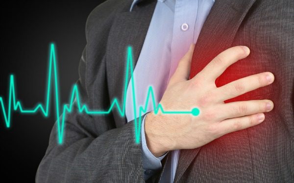 Man having heart attack