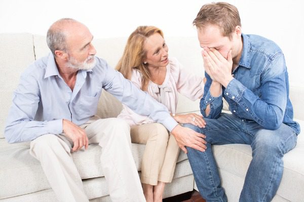 Mom and dad intervene with son