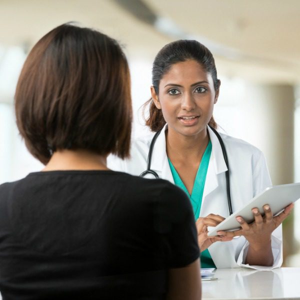 Nurse admitting detox patient