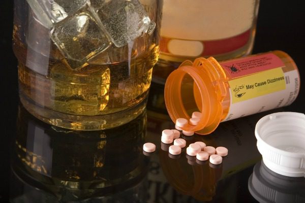 Liquor and pills