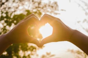 love heart hands
