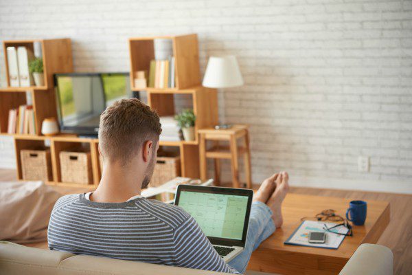 Online shopping at home