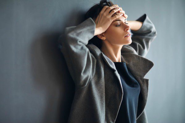 Tired young woman