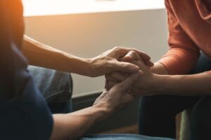 a person receives support through an adhd and addiction treatment program