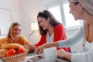women are happy with an ocd and addiction treatment program
