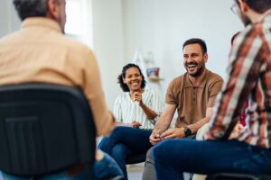 a man is successful in a residential treatment program