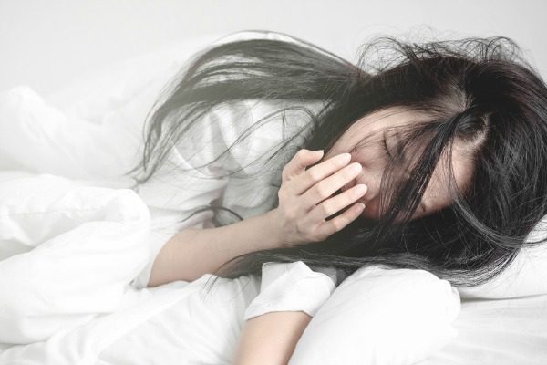 Drowsy woman