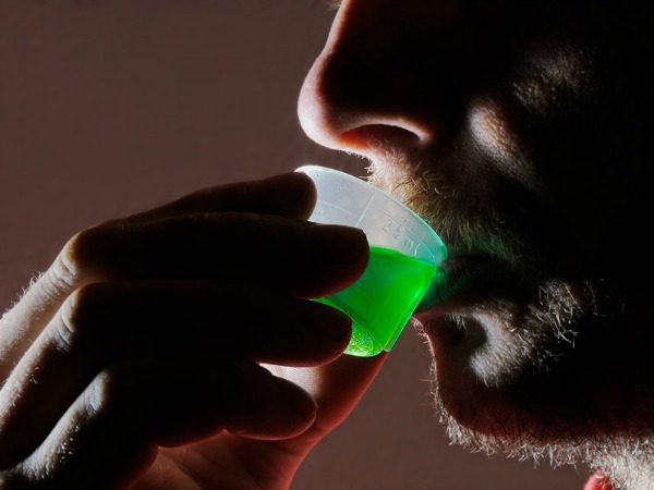 Man taking methadone