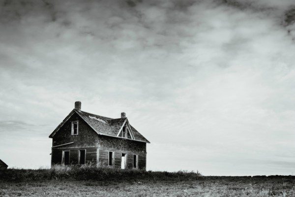 Abandoned house on the prairie