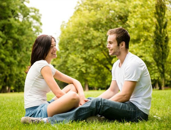 Couple in new relationship