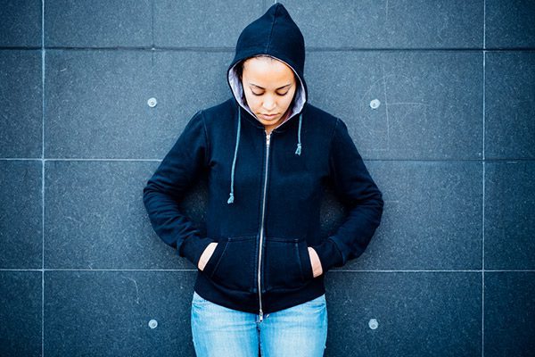 Depressed woman
