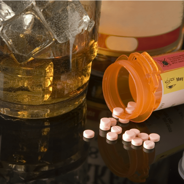 Liquor and pills