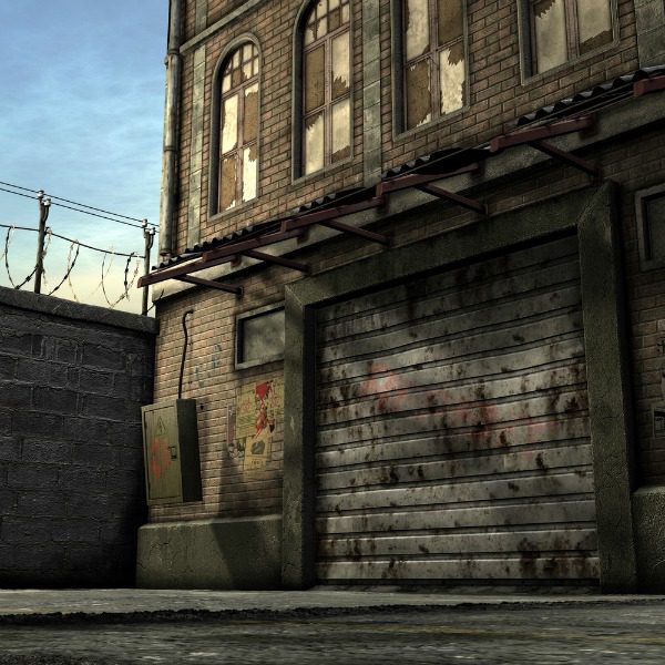 Run-down urban area