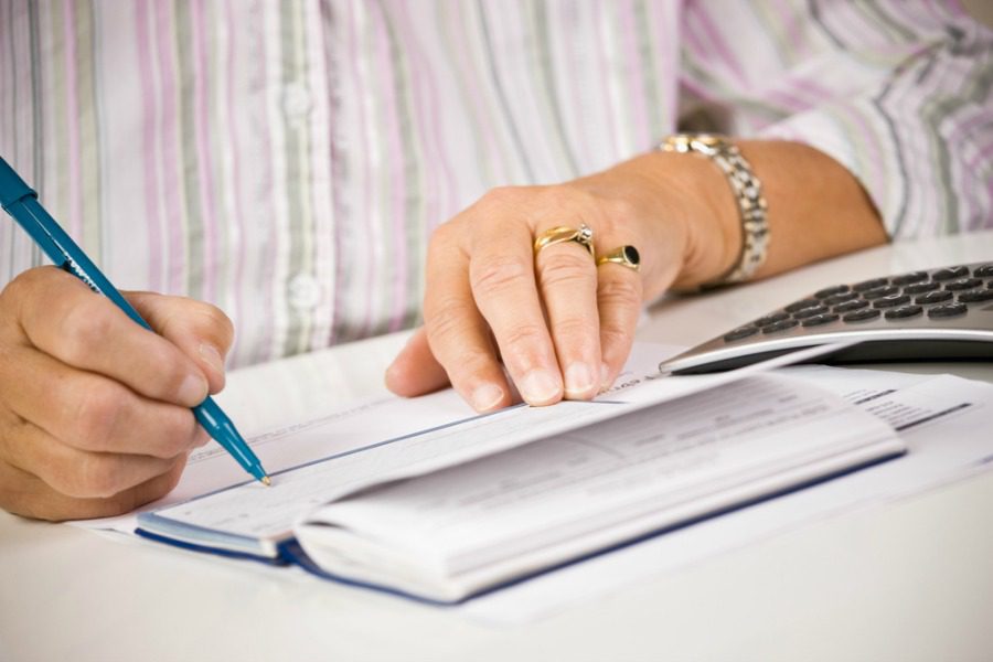 Writing a check