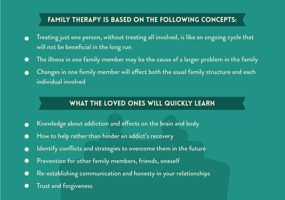 Family support and wellness can play a major role in the recovery of an addicted person. Families can help their loved ones by seeking support of their own in the form of family therapy, support groups, and individual counseling.