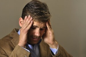 stressed man